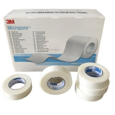 3M Micropore Hypoallergenic Surgical Tape 5cm x 9.1m - Dressings/Lash Extensions -   3M EasyMeds Pharmacy