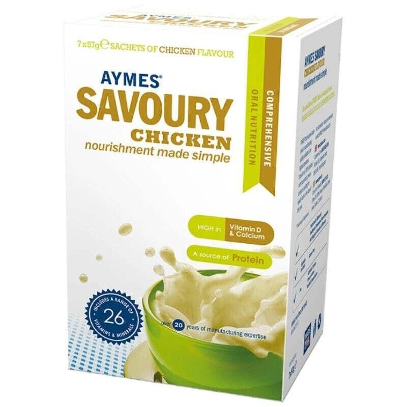 Aymes Savoury Sachets 57g x7 x6 Packs Mixed Flavours Vegetable /Chicken/Leak Pot -   Aymes EasyMeds Pharmacy