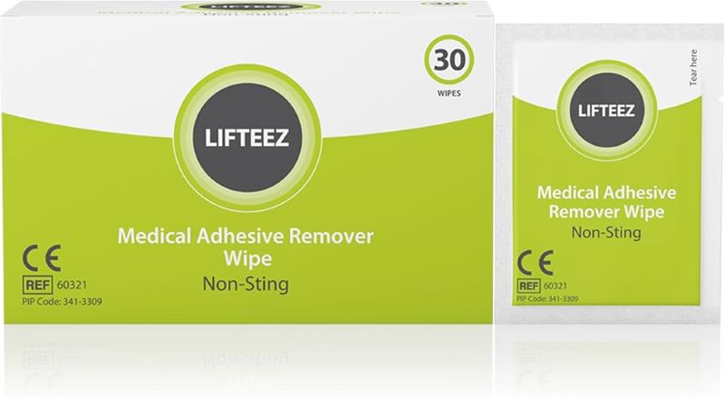 Lifteez Non Sting Medical Adhesive Remover Wipes x 30 -   Lifteez EasyMeds Pharmacy