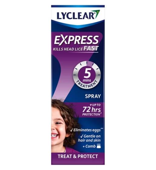 Lyclear Express Extra Strong Head Lice Treatment Spray 100ml