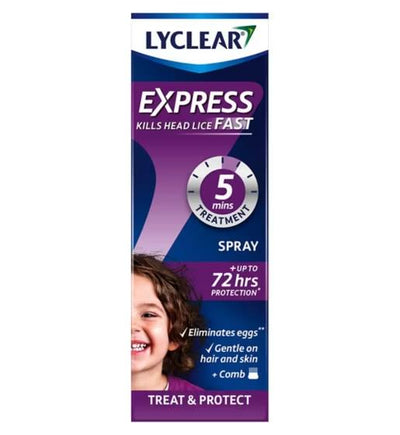 Lyclear Express Extra Strong Head Lice Treatment Spray 100ml