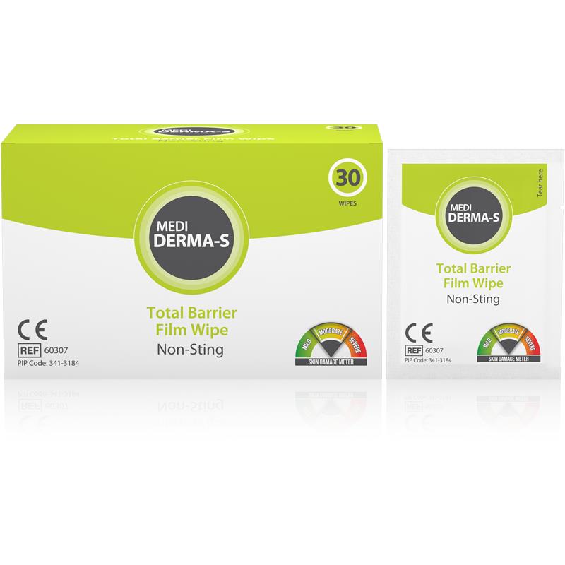 Medi Derma-S Non-Sting Barrier Wipes x 30 -   Medicareplus EasyMeds Pharmacy