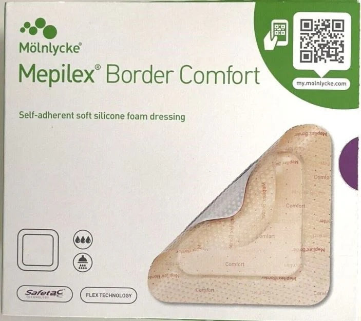 Mepilex Border Comfort Dressing 7.5cm x 7.5cm -   Molnlycke EasyMeds Pharmacy