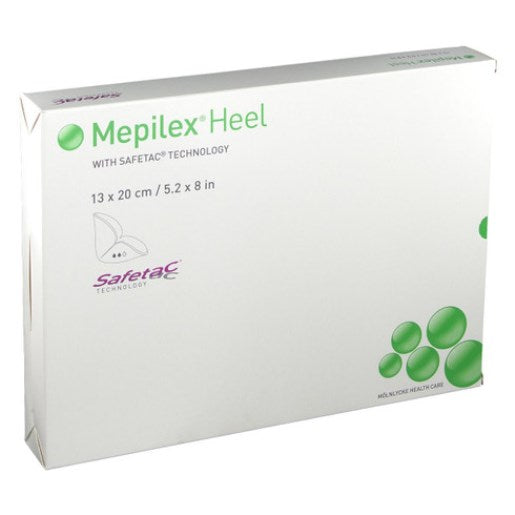 Mepilex Heel Shaped Foam Dressing 13cm x 20cm x 5 -   Molnlycke EasyMeds Pharmacy