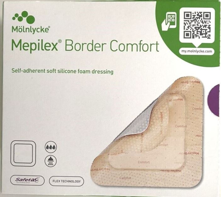 Mepilex Border Comfort Dressing 7.5cm x 7.5cm x 10 -   Molnlycke EasyMeds Pharmacy