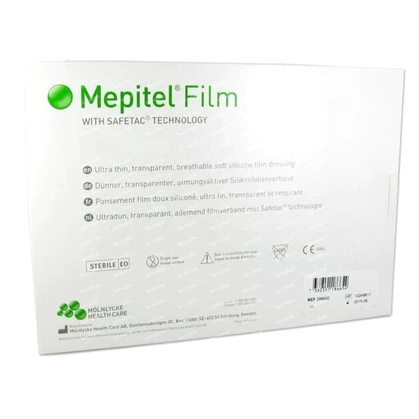 Mepitel Transparent Film Dressings 15.5cm x 20cm x 10 -   Molnlycke EasyMeds Pharmacy