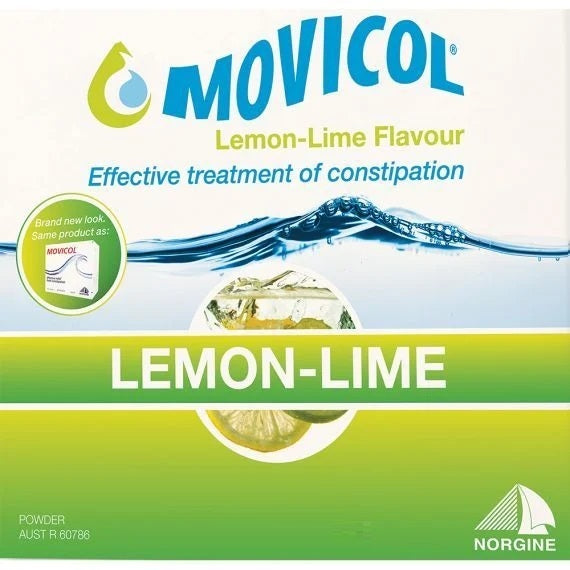 Movicol Macrogol Laxative Lemon & Lime Powder Sachet 13.8g x 20 -   Forum Health Products LTD EasyMeds Pharmacy