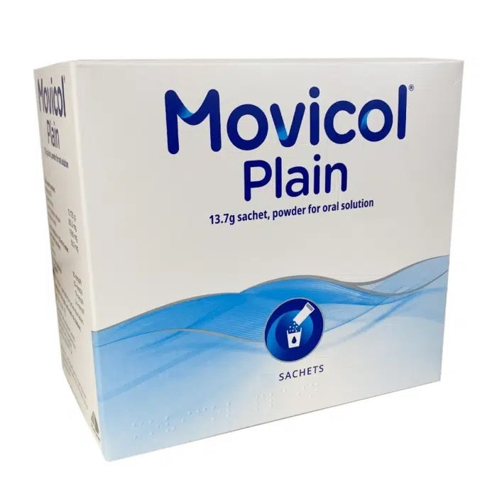 Movicol Plain Macrogol Powder Sachet 13.8g x 50 -   Forum Health Products LTD EasyMeds Pharmacy