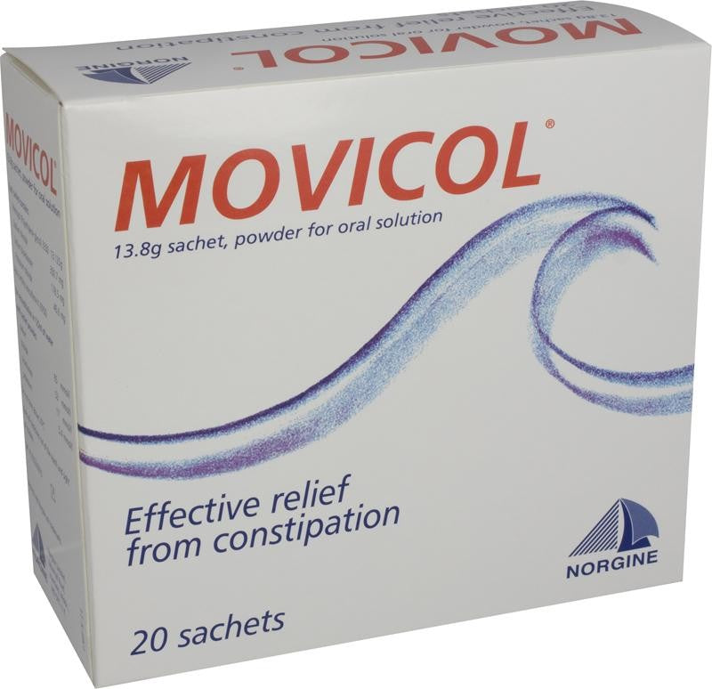 Movicol Macrogol Laxative Lemon & Lime Powder Sachet 13.8g x 20 -   Forum Health Products LTD EasyMeds Pharmacy