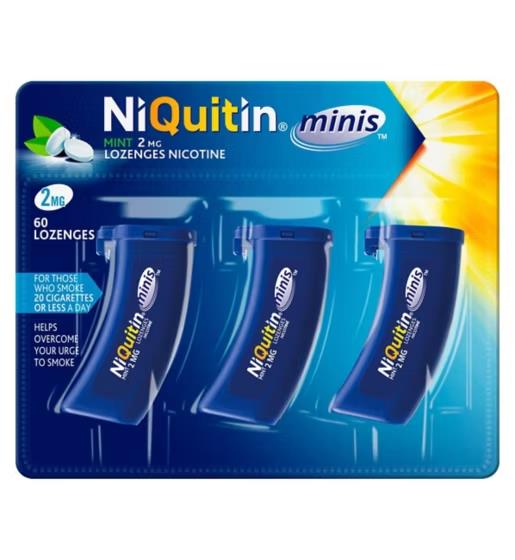 NiQuitin Minis Mint Lozenges 2mg x 60