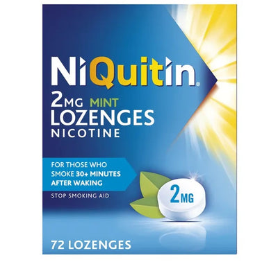 NiQuitin Mint Lozenges 2mg x 144 (72 x 2 Packs) -   Omega Pharma EasyMeds Pharmacy