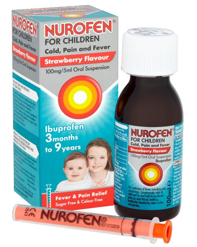 Nurofen Cold Strawberry Flavour for Children 100ml -   Reckitt Benckiser EasyMeds Pharmacy