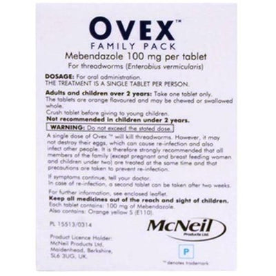 Ovex Pack of 4 -   Ovex EasyMeds Pharmacy