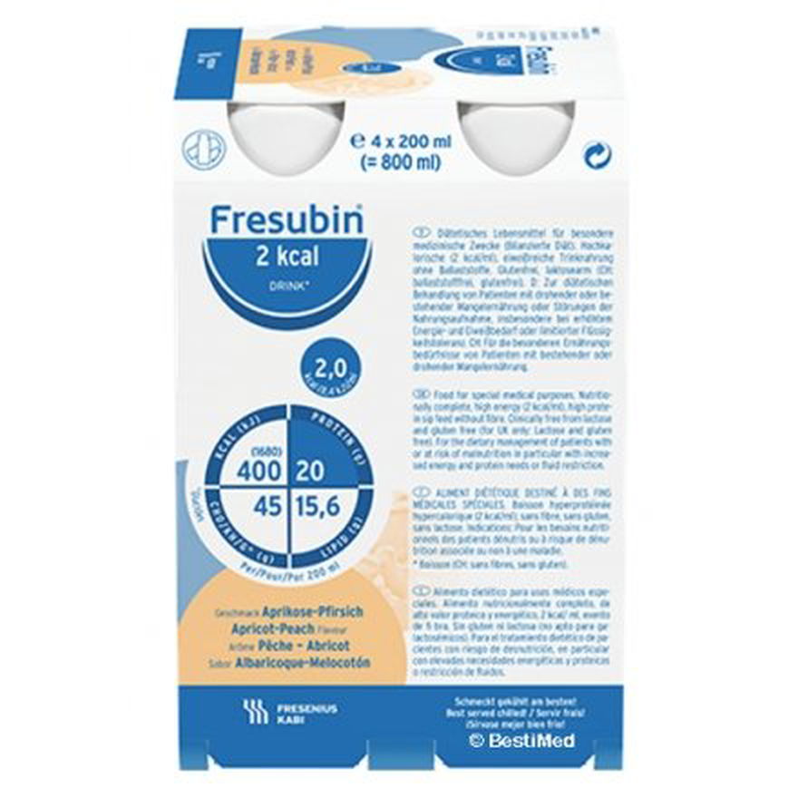 Fresubin 2KCal Apricot/Peach (4 x 200ml) -   Fresenius EasyMeds Pharmacy