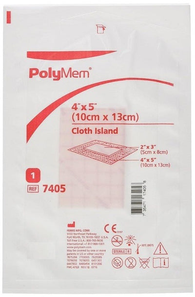 PolyMem 800160 Adhesive Cloth Wound Dressings 10cm x 13cm x 15 -   Aspen Medical EasyMeds Pharmacy