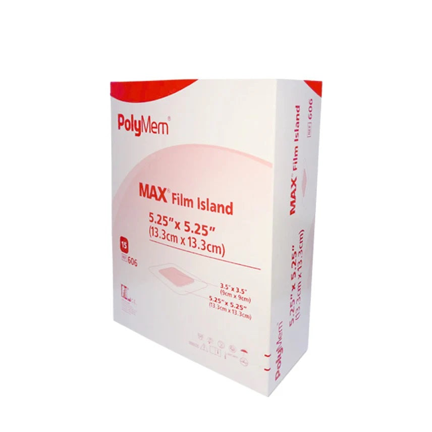 PolyMem MAX Island Film Dressing 13.3cm x 13.3cm x 15