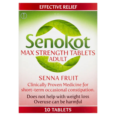 Senokot Maximum Strength x 10 Tablets Senna -   Senokot EasyMeds Pharmacy