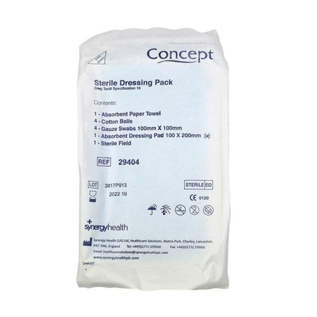 Sterile Dressing Pack Spec 10 - 1 SINGLE Pack -   Concept EasyMeds Pharmacy