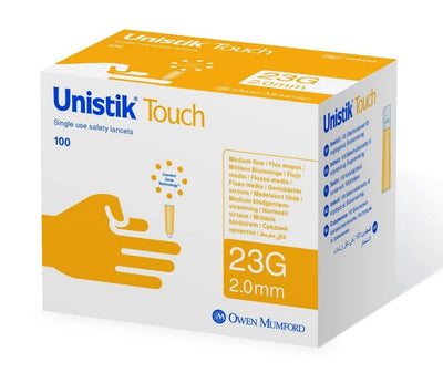 Unistik Touch Safety Lancets 23G | Pack of 100