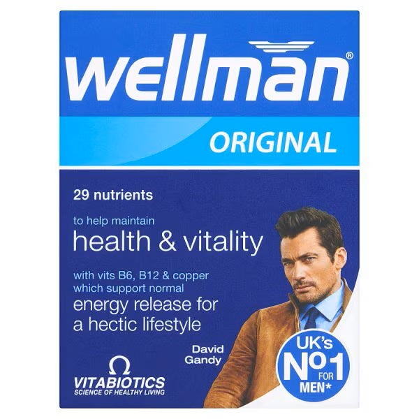 Vitabiotics Wellman Original 30 Tablets - Health Vitality Energy Release