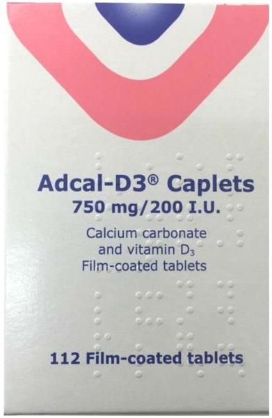 Adcal-D3 Caplets Tablets x 112 Calcium/Vitamin D Supplement -   Kyowa Kirin EasyMeds Pharmacy