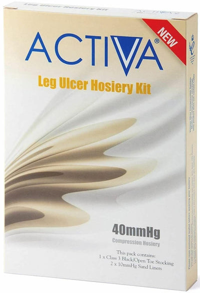 Activa Hosiery Kit Below Knee Stocking and Liner 40mmHg Large Sand/White -   Activa EasyMeds Pharmacy