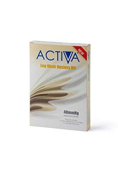 Activa Hosiery Kit Below Knee Stocking and Liner 40mmHg Medium Sand/White -   Activa EasyMeds Pharmacy