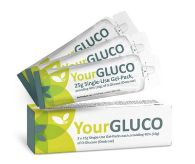 YOURGLUCO Glucogel 40% Oral Glucose Gel 25g x 3 -   YOURGLUCO EasyMeds Pharmacy