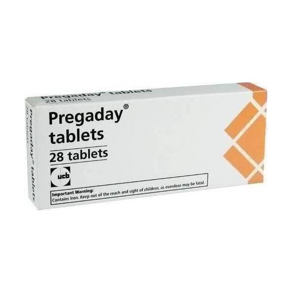 Pregaday Tablets x 28  - Iron/Folic Acid Supplement -   RPH EasyMeds Pharmacy