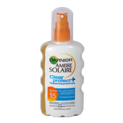 Garnier Ambre Solaire Clear Protect SPF15 Spray 200ml -   Garnier EasyMeds Pharmacy