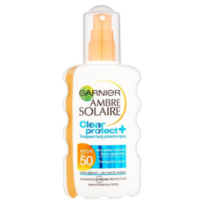 Garnier Ambre Solaire Sensitive SPF50 Sun Cream Spray 200ml -   Garnier EasyMeds Pharmacy