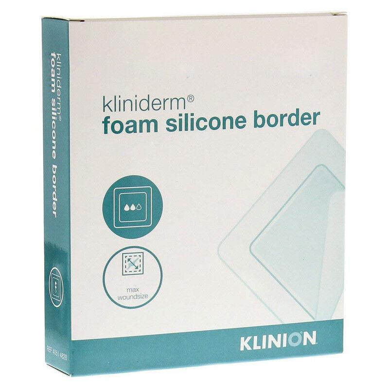 Kliniderm Foam Silicone Border Dressing 10cm x 20cm x 5 -   H&R Healthcare EasyMeds Pharmacy