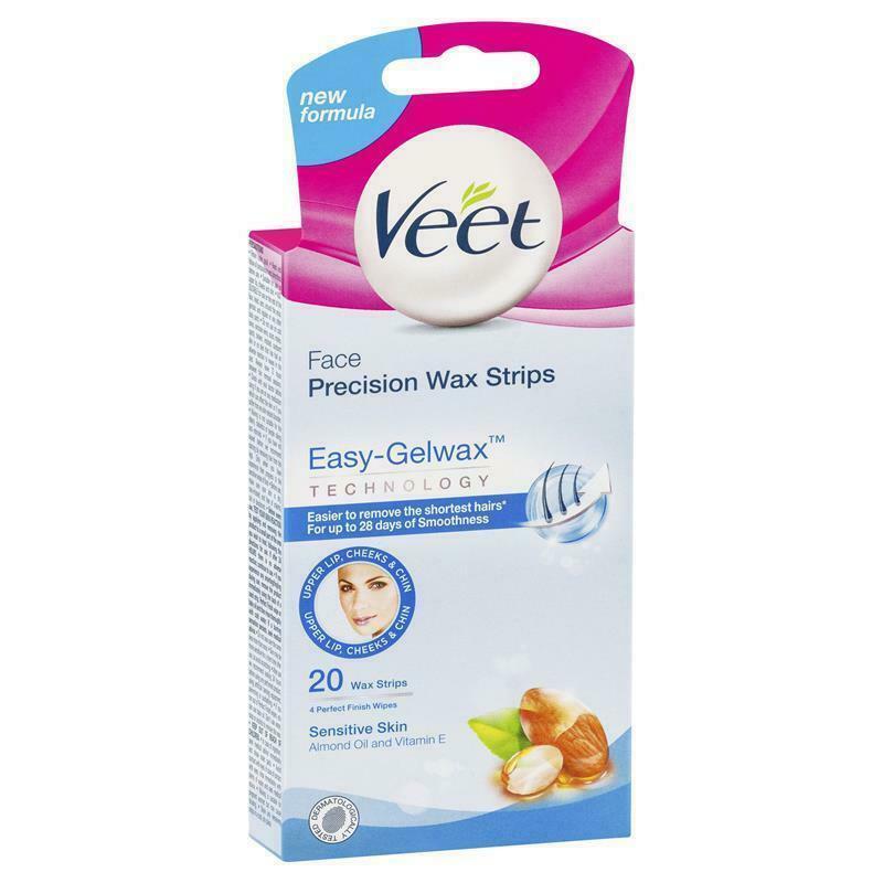 Veet Facial EasyGrip Wax Strips x 20 -   Reckitt Benckiser EasyMeds Pharmacy