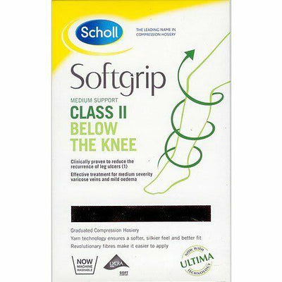 Scholl Softgrip Ultima Class 2 Below Knee Open Toe Stockings, Small, Natural -   Scholl EasyMeds Pharmacy