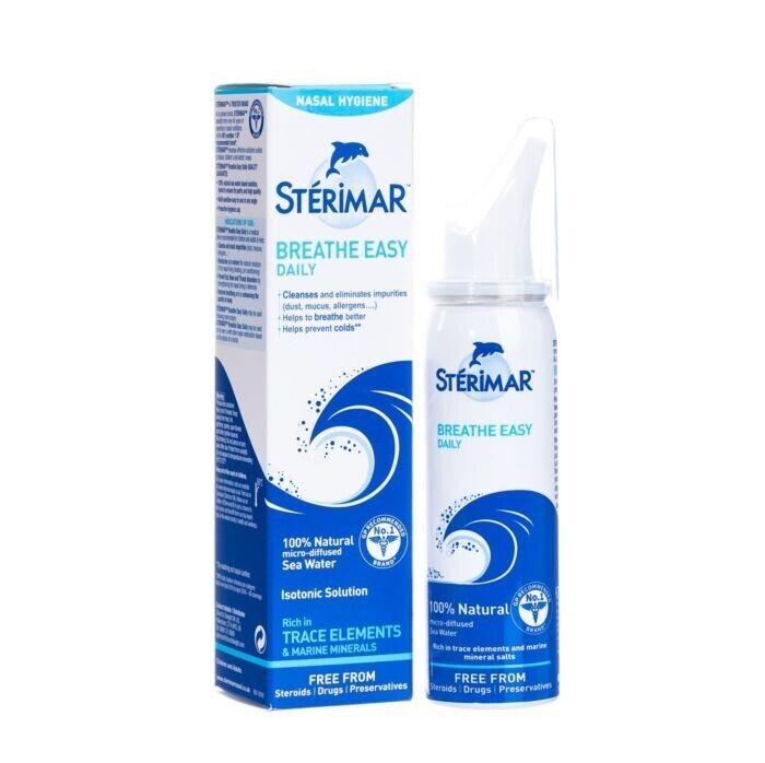 Sterimar Isotonic Nasal Hygiene 100% Natural Sea Water Spray 100ml x 1 ...