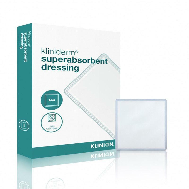 Kliniderm Superabsorbent Dressing 20cm x 30cm x 20 (2 Packs of 10) -   Kliniderm EasyMeds Pharmacy