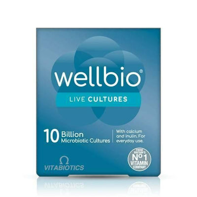 Wellbio 10 Billion Cfu Capsules x 30 by Vitabiotics -   Vitabiotics EasyMeds Pharmacy