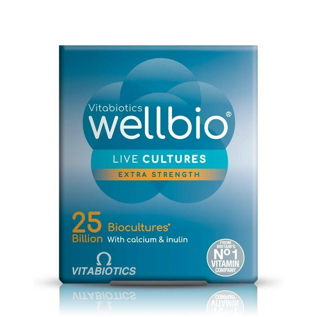 Wellbio 25 Billion Cfu Capsules x 30 by Vitabiotics -   Vitabiotics EasyMeds Pharmacy