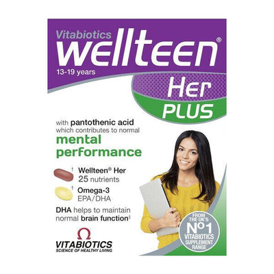 Wellteen Her Plus Tablets x 56 by Vitabiotics -   Vitabiotics EasyMeds Pharmacy