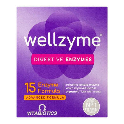 Wellzyme 15 Enzyme Advanced Capsule x 60 -   Vitabiotics EasyMeds Pharmacy