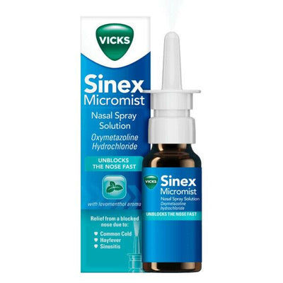 Vicks Sinex Micromist Nasal Spray Pump 15ml -   Procter & Gamble EasyMeds Pharmacy