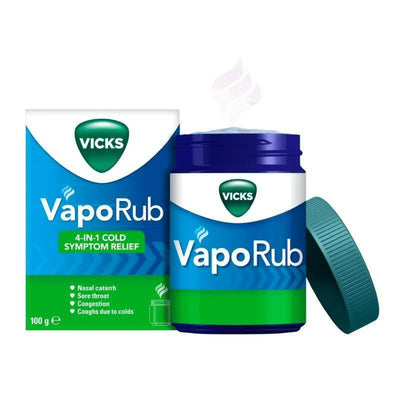 Vicks Vaporub Cold Symptom Relief 100g -   Procter & Gamble EasyMeds Pharmacy