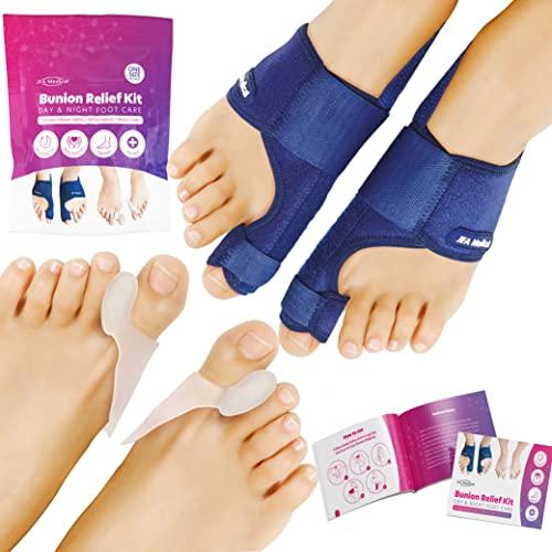 JFA Medical Bunion Corrector Kit inc Splint Toe Separators | Adjustable -   JFA Medical EasyMeds Pharmacy