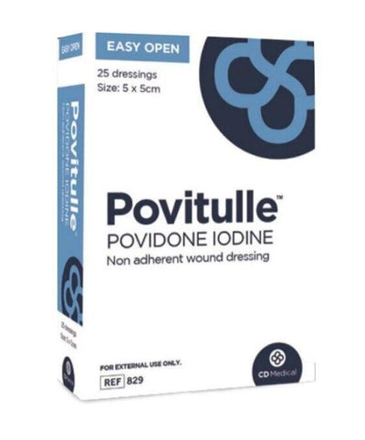 Povitulle Non-Adherent Wound Dressings 5cm x 5cm x 25 -   Povitulle EasyMeds Pharmacy