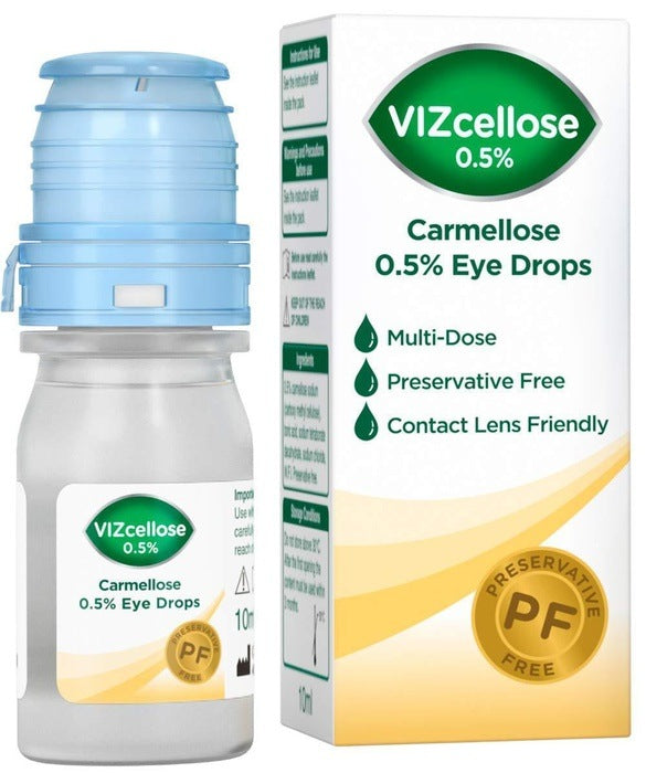 VIZcellose 0.5% Carmellose Eye Drops 10ml Dry Eye Drops -   Vizcellose EasyMeds Pharmacy