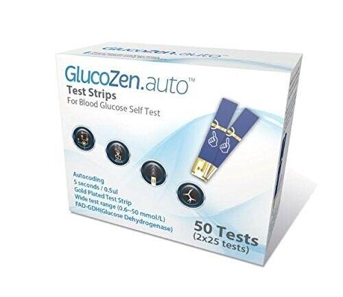 GlucoZen Auto Test Strips x 50 x 2 Packs -   GlucoZen EasyMeds Pharmacy