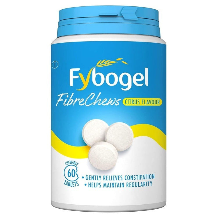 Fybogel FibreChews Chewable Tablet Laxative x 60 | Citrus Flavour -   Fybogel EasyMeds Pharmacy