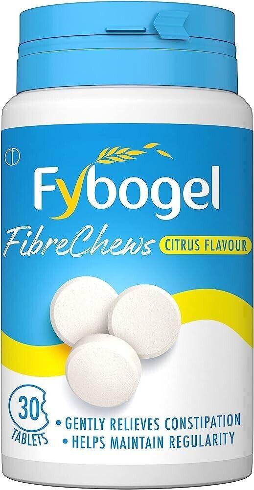 Fybogel FibreChews Chewable Tablet Laxative x 30 | Citrus Flavour -   Fybogel EasyMeds Pharmacy