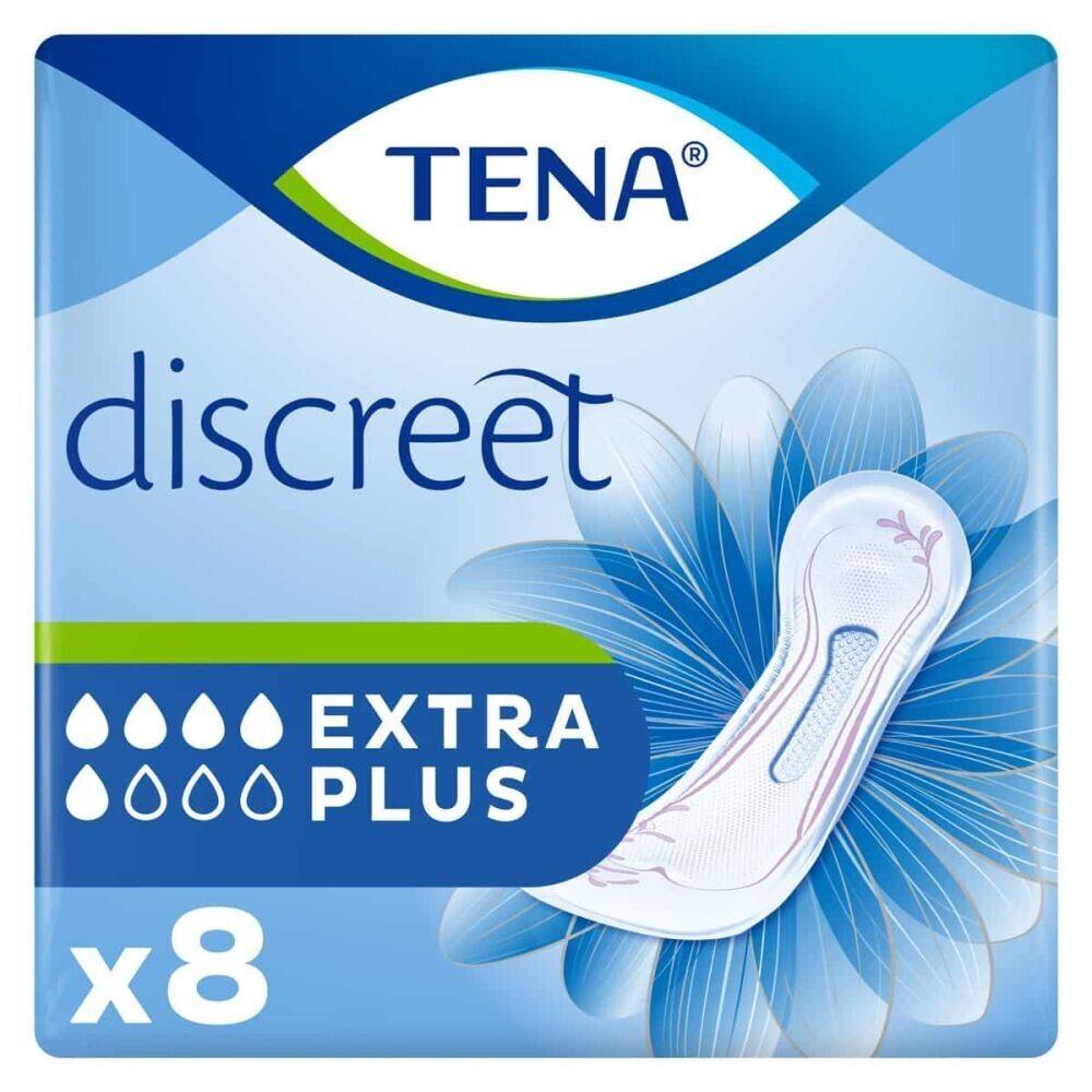 TENA Lady Discreet Extra Plus Incontinence Pads/Towels  x 8 -   Tena EasyMeds Pharmacy