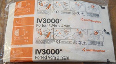 Smith & Nephew IV3000  9cm x 12cm Ported Dressings x 10 -   IV3000 EasyMeds Pharmacy